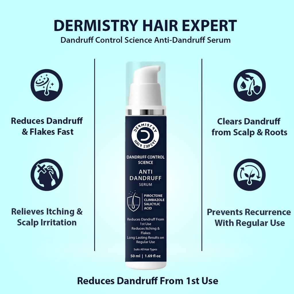 Dermistry Anti-Dandruff Control Hair Mask & Serum Combo - Distacart