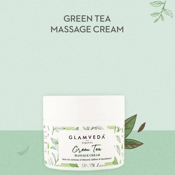 Glamveda Green Tea Recharge & Renew Massage Cream