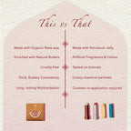 Khadi Essentials Wild Rose Lip Balm with Shea Butter & Essential Oils