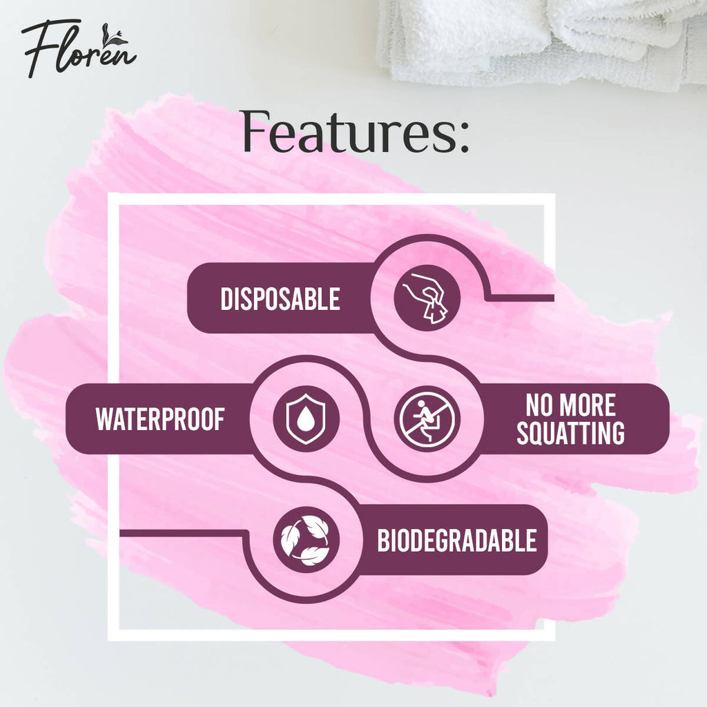 Floren Disposable Toilet Seat Covers - Distacart