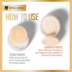 Myglamm Glow To Glamour Shimmer And Fixing Powder - Pearlescent Finish - Finesse