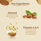 VI-JOHN Naturale Almond Enriched Hair Oil Soft & Shine With Vitamin A,E & F