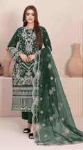 Anaita Green Faux Georgette Stitched Suit with Embroidery Work - Distacart