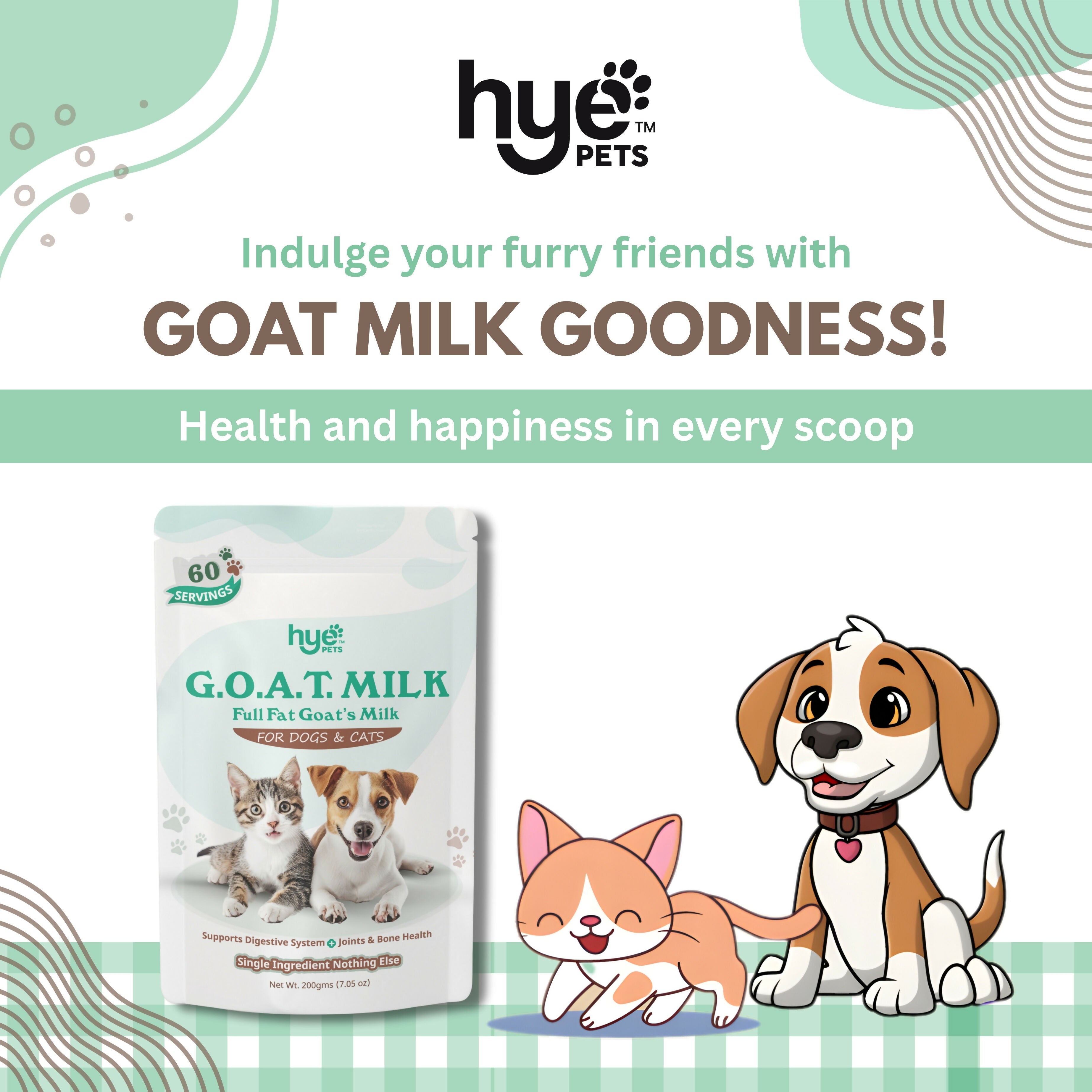Hye Pets Full Fat Goat Milk Powder For Pets