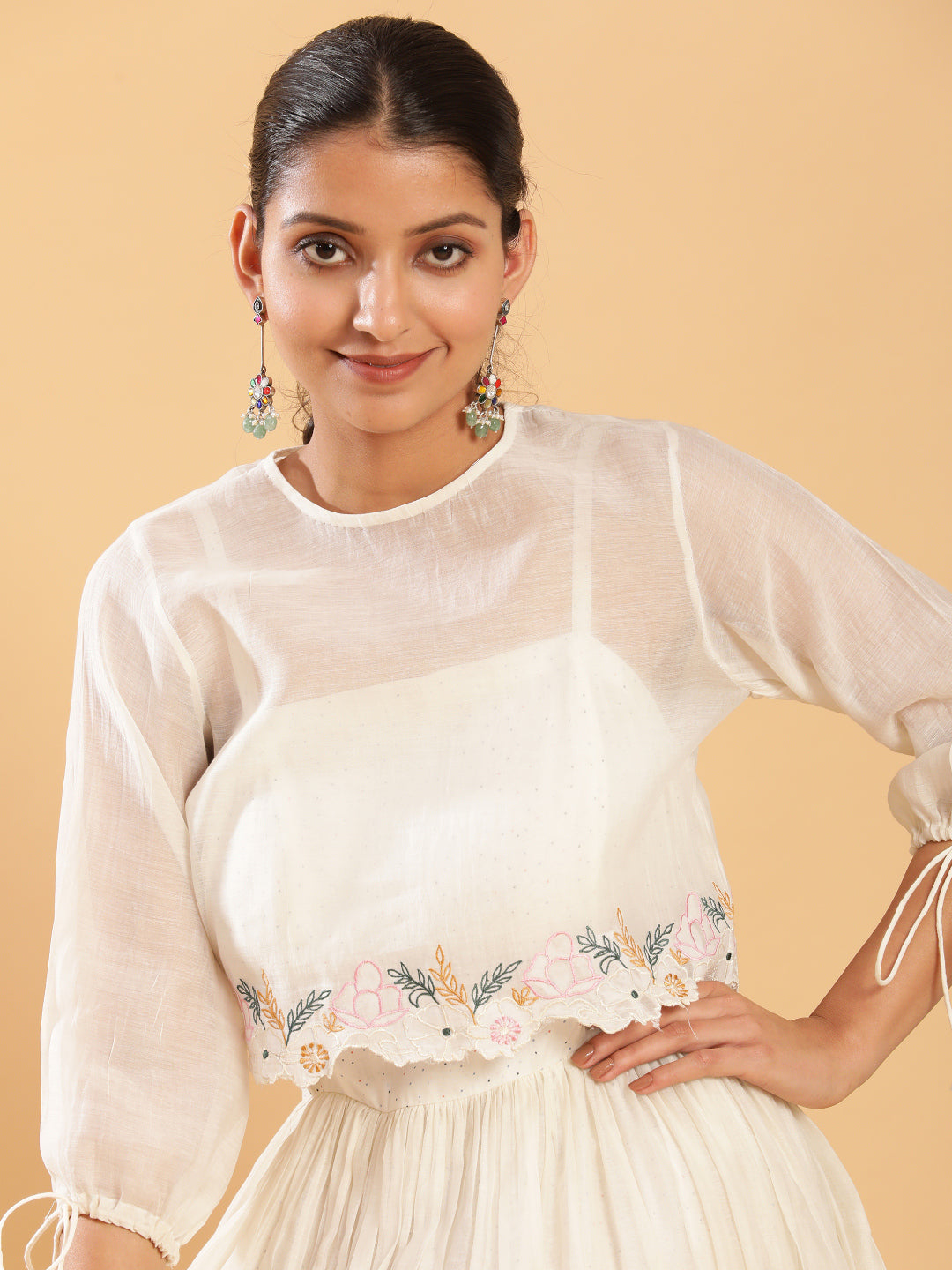 BohoJazz Bohemian Signature Dress with Embroidered Mul Top - Distacart