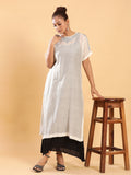 BohoJazz Bohemian Signature Mul Dress with Crushed Black Inner - Distacart