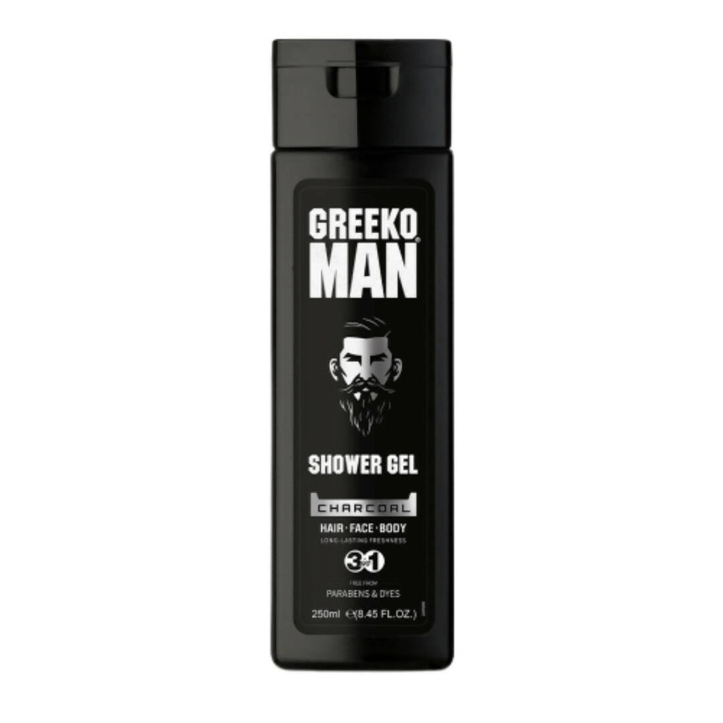 Vasu Healthcare Greeko Man 3 in 1 Charcoal Shower Gel