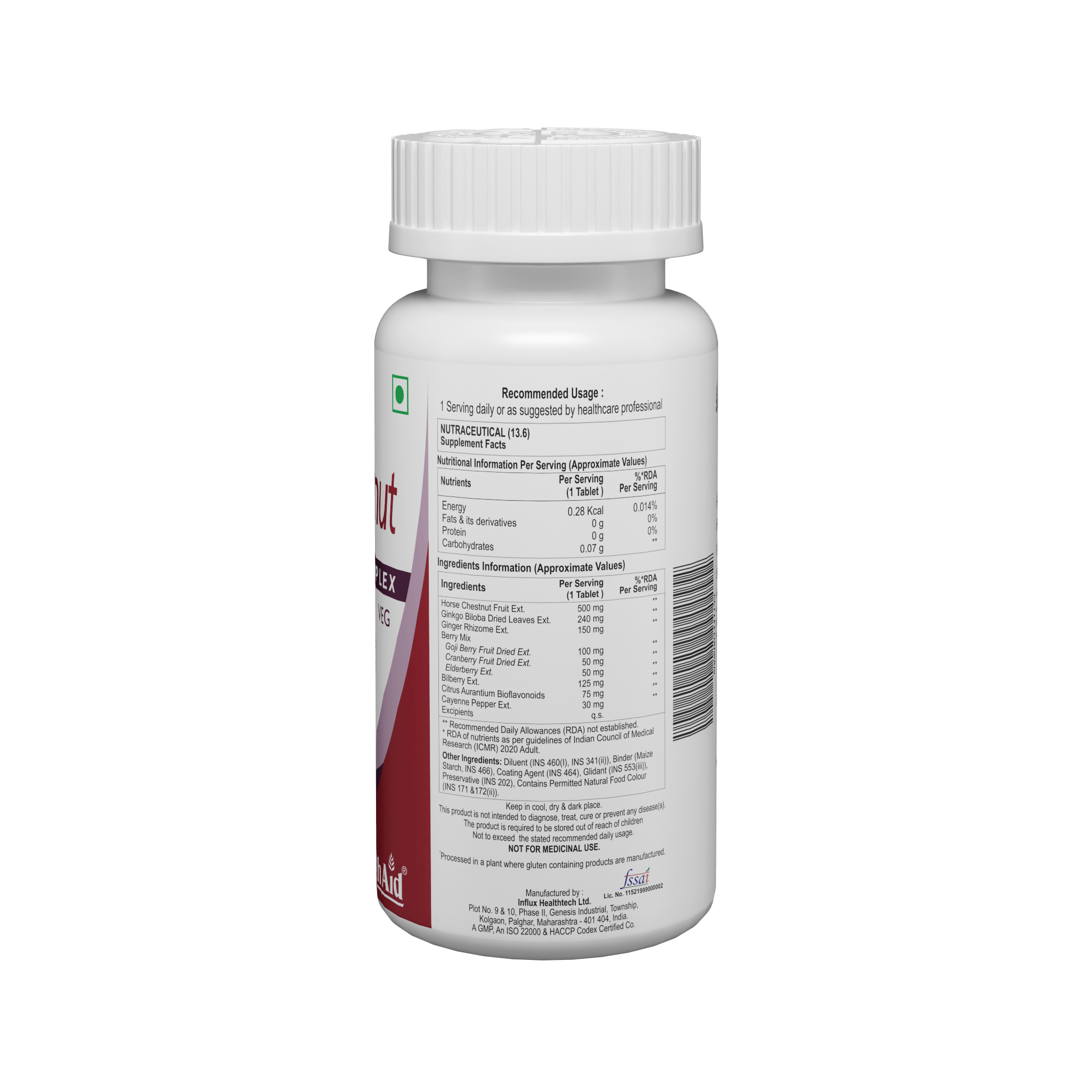HealthAid Horse Chestnut Complex Tablets - Distacart