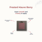 Disguise Satin Smooth Eyeshadow Squares - Frosted Mauve Berry 209