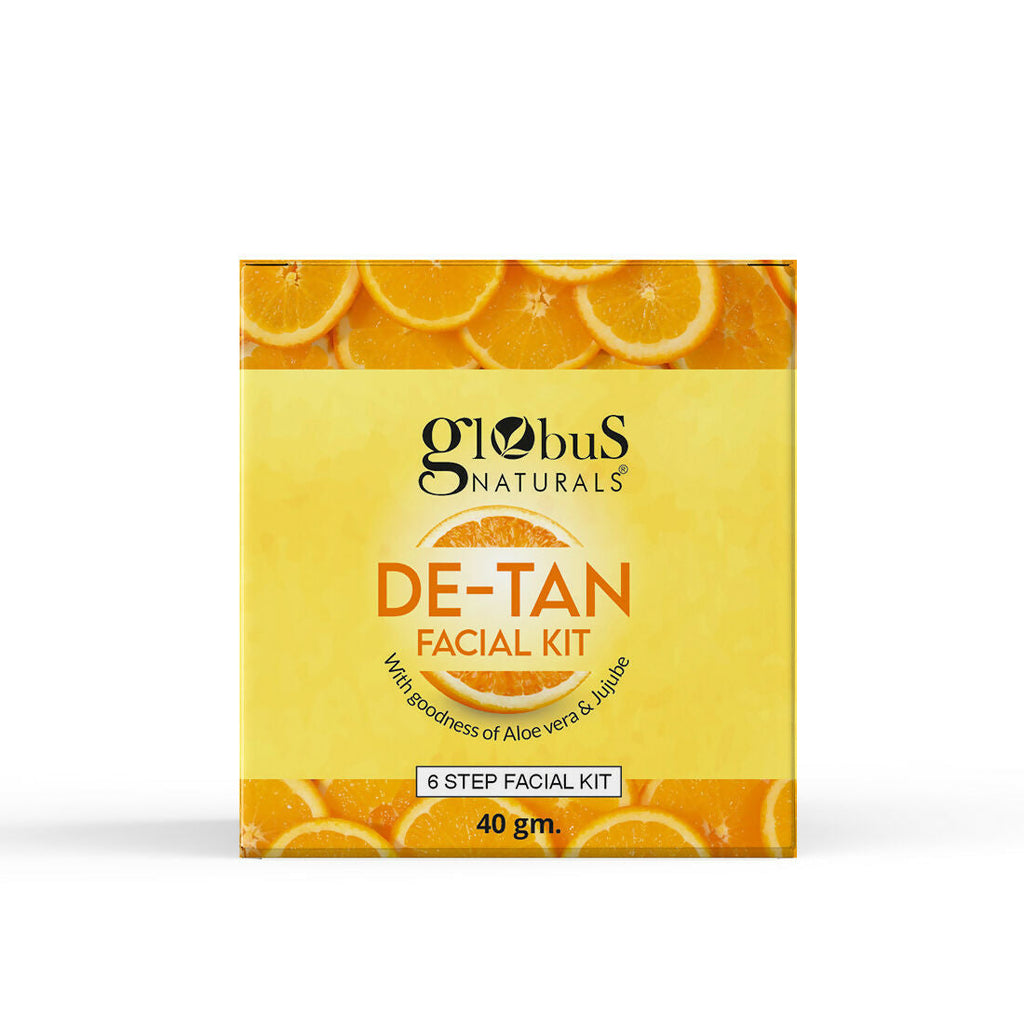 Globus Naturals De-Tan 6 Step Facial Kit - Distacart