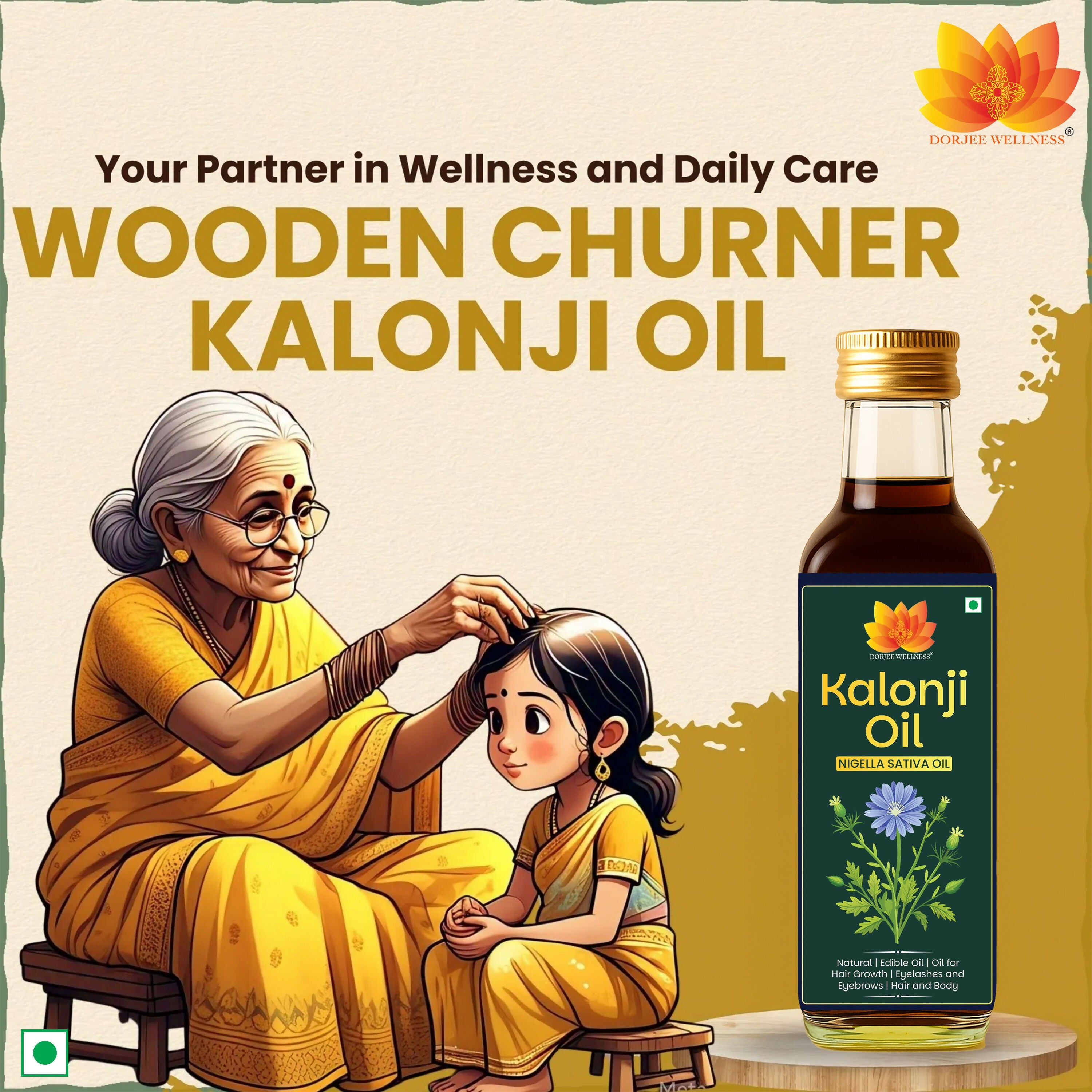 Dorjee Wellness Wood Pressed Kalonji (Black Seed) Oil - Distacart