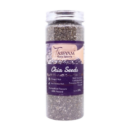 Tassyam Organics Chia Seeds Bottle