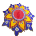 Kundan HandiKrafts Marble Acrylic Multi Color Rangoli