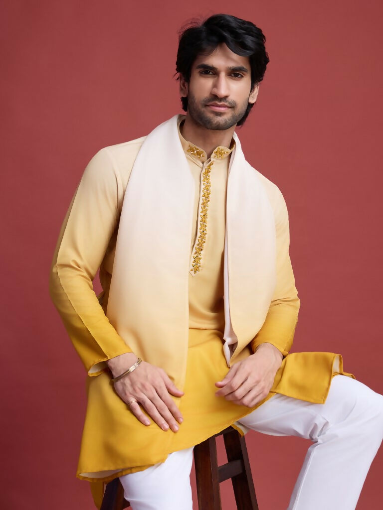 Vastranavya Exclusive Festival Wear Viscose Real Mirror Work Kurta with Dupatta Collection