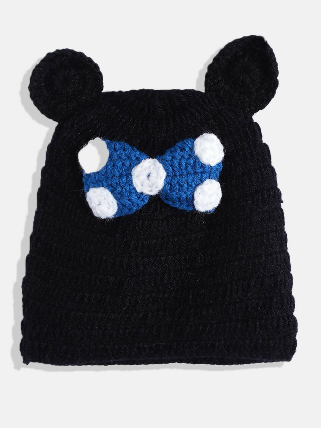 ChutPut Hand knitted Crochet Wool Queen Dress For Baby Girls - Blue