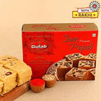 Divine Lord Ganesha Rakhi & Soan Papdi - Distacart