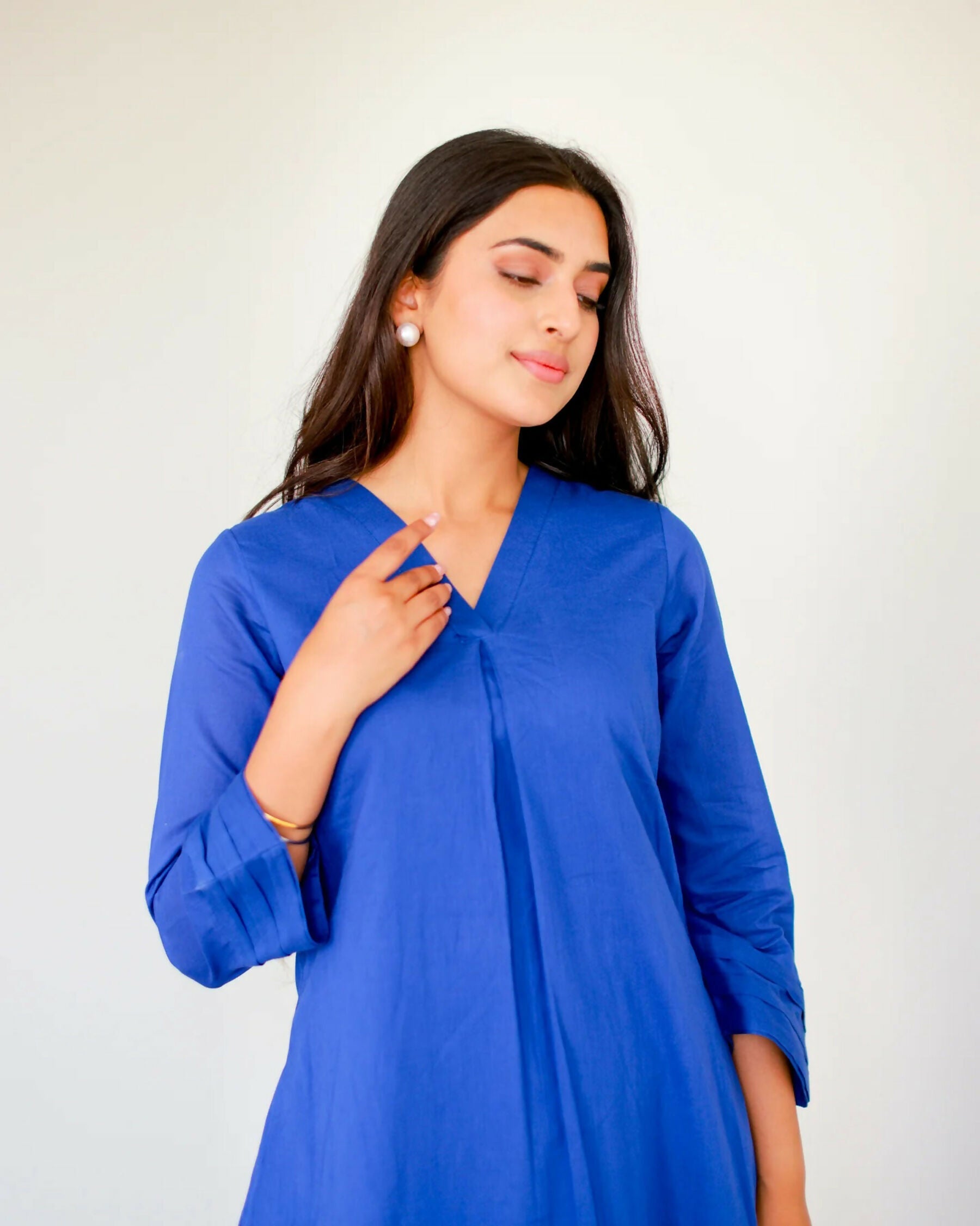 Aayaa Designer Pure Cotton 2 Piece Set Kurti & Set - Distacart