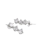 VOJ Silver Plated AD Studded Choker Jewellery Set