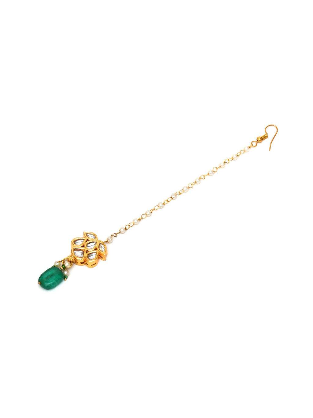 Kundan Maang Tikka (Gold) - Ruby Raang - Distacart