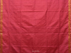 Burgundy Uppada Silk Handloom Saree with Jamdani Pallu Design - Global Threads