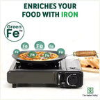 The Indus Valley 100% Pure Iron Cookware Set: Tawa+ Fry Pan+ Wok, Toxin-free Sheet Iron, Pre-seasoned, Induction & Gas, Kitchen Set for Home, Kadai