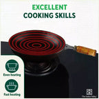 The Indus Valley 100% Pure Iron Cookware Set: Tawa+ Fry Pan+ Wok, Toxin-free Sheet Iron, Pre-seasoned, Induction & Gas, Kitchen Set for Home, Kadai