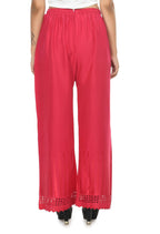 Mominos Fashion Moeza Reyon Cotton Magenta Cut Work Palazzo