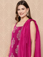 Ahalyaa Women's Traditional wear Kurta Set - Pink