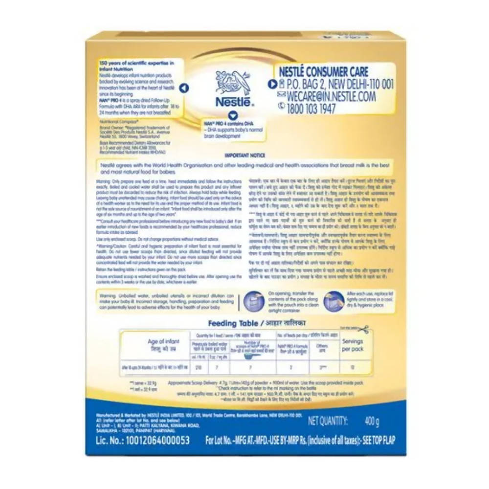 Nan Pro Follow-Up Formula Powder After 18 Months Stage 4