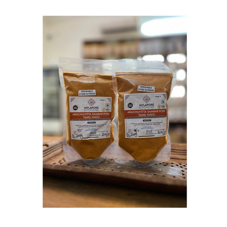 Mylapore Kitchens Arachuvitta Sambar Podi - (Tamizhnadu style with less coconut)