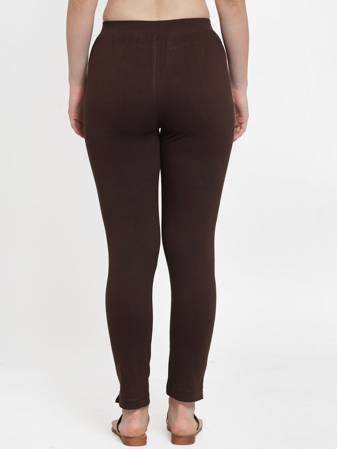 TAG 7 Women Pack Of 2 Solid Ankle-Length Straight-Fit Leggings