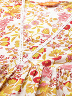 Indo Era Floral Printed Pure Cotton Kurta with Palazzos & Dupatta
