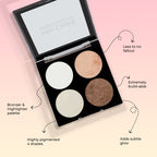 Miss Claire Bronze & Highlighter Makeup Studio Palette - 2