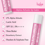 Bake 2% Alpha Arbutin Tinted Butter Brightening Lip Balm SPF 55 PA++++ - Distacart