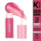 kinded sheen shimmer lip gloss 02 cosmos pink