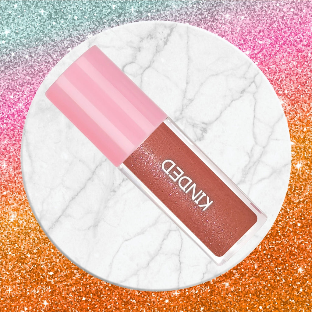 kinded sheen shimmer lip gloss 03 calendula rust