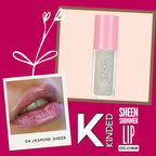 KINDED Sheen Shimmer Lip Gloss - 04 Jasmine Sheer