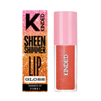 KINDED Sheen Shimmer Lip Gloss - 06 Daisy Orange