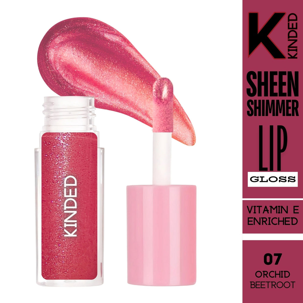 kinded sheen shimmer lip gloss 07 orchid beetroot