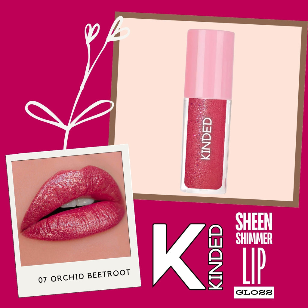 kinded sheen shimmer lip gloss 07 orchid beetroot