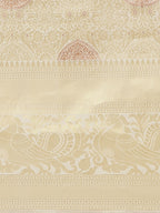 Saree Mall Off-White & Golden Woven Design Banarasi Saree - Distacart