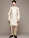 House of Pataudi Ethnic Motifs Yoke Design Sequinned Jashn Kurta