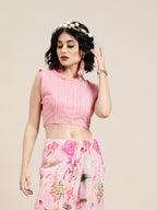 Saree Mall Pink Printed Saree - Distacart