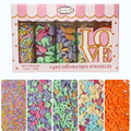confect easter sprinkles edible mix pink yellow red silver and green vermicelli and easter bunny pack of 5 100gms
