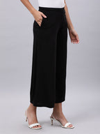 Souchii Black Liva Palazzos - Distacart