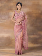 kasee Embroidered Net Saree - Distacart