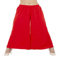 Lagi Women's Red Solid Palazzo (PLZ03B)