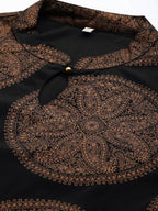 Ahalyaa Women's Traditional wear Ethnic Dress - Black - Distacart