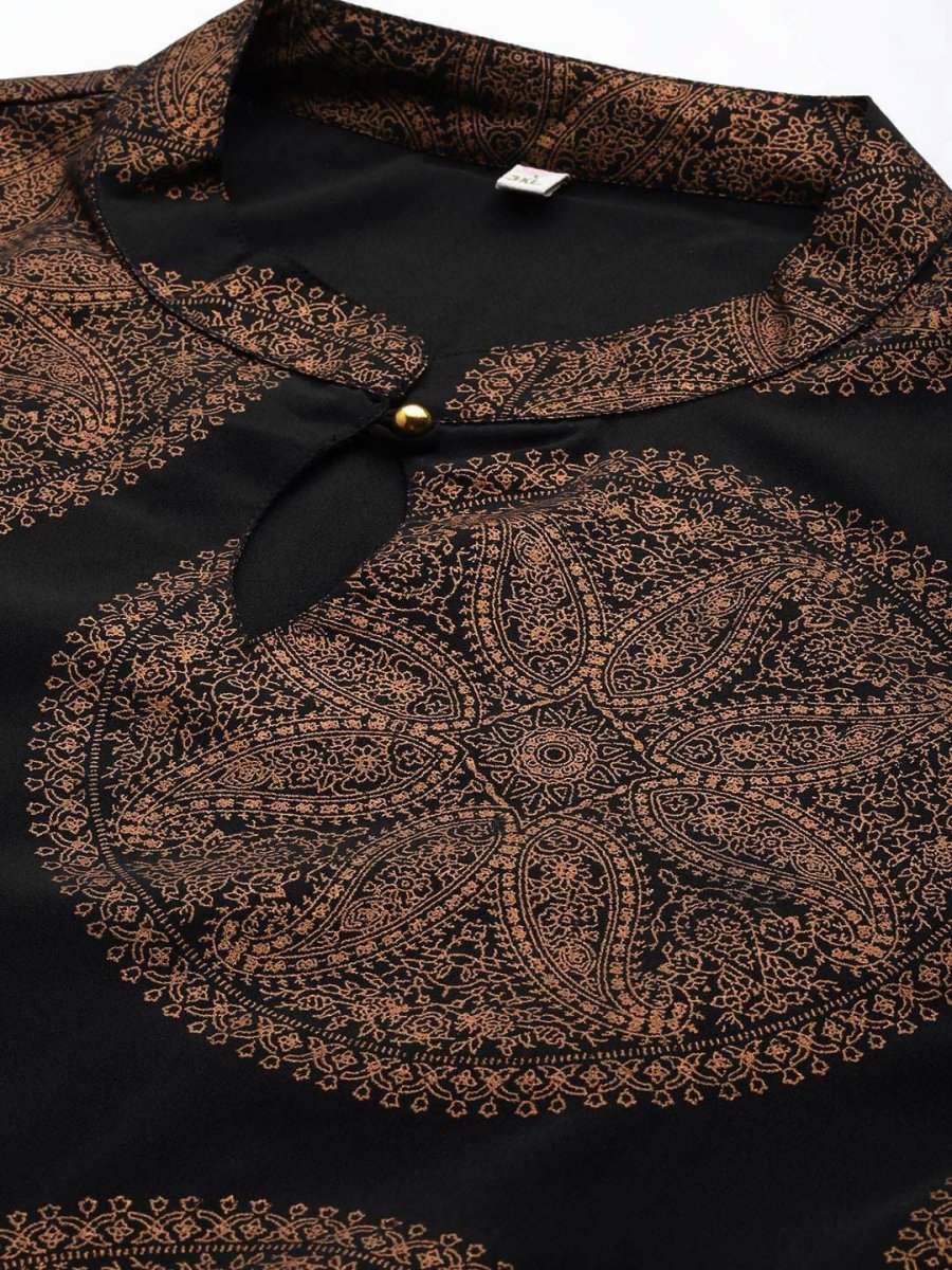 Ahalyaa Women's Traditional wear Ethnic Dress - Black - Distacart