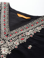 Indo Era Ethnic Motifs Embroidered Sequinned Kurta With Trousers & Dupatta - Distacart